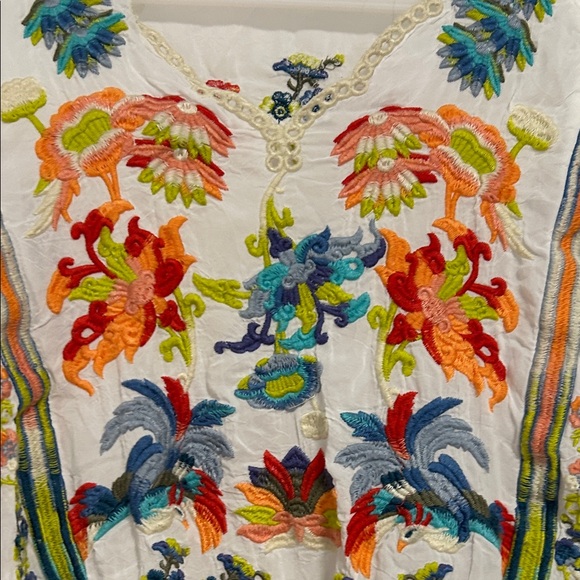 Johnny Was Multicolor Embroidered Tunic - Picture 4 of 6